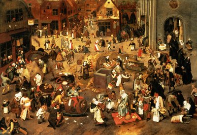 The Battle between Carnival and Lent by Pieter Brueghel the Younger